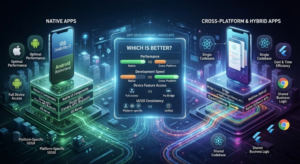 Cross-Platform or Hybrid Apps vs. Native Apps: Which one is better