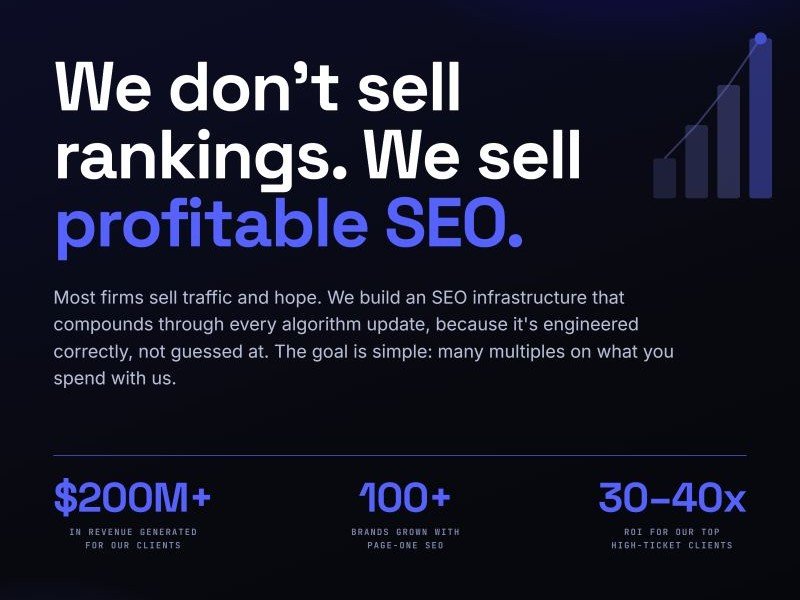 We Don't Sell Keyword Rankings—We Build Real Organic Business Growth 1 We Don't Sell Keyword Rankings—We Build Real Organic Business Growth