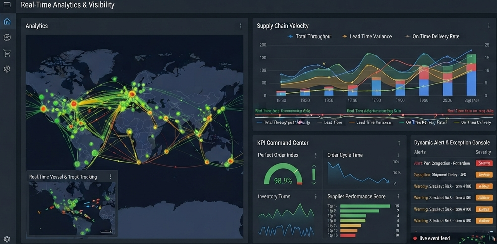 Warehouse Management Systems (WMS) 3 Real time warehouse analytics dashboard