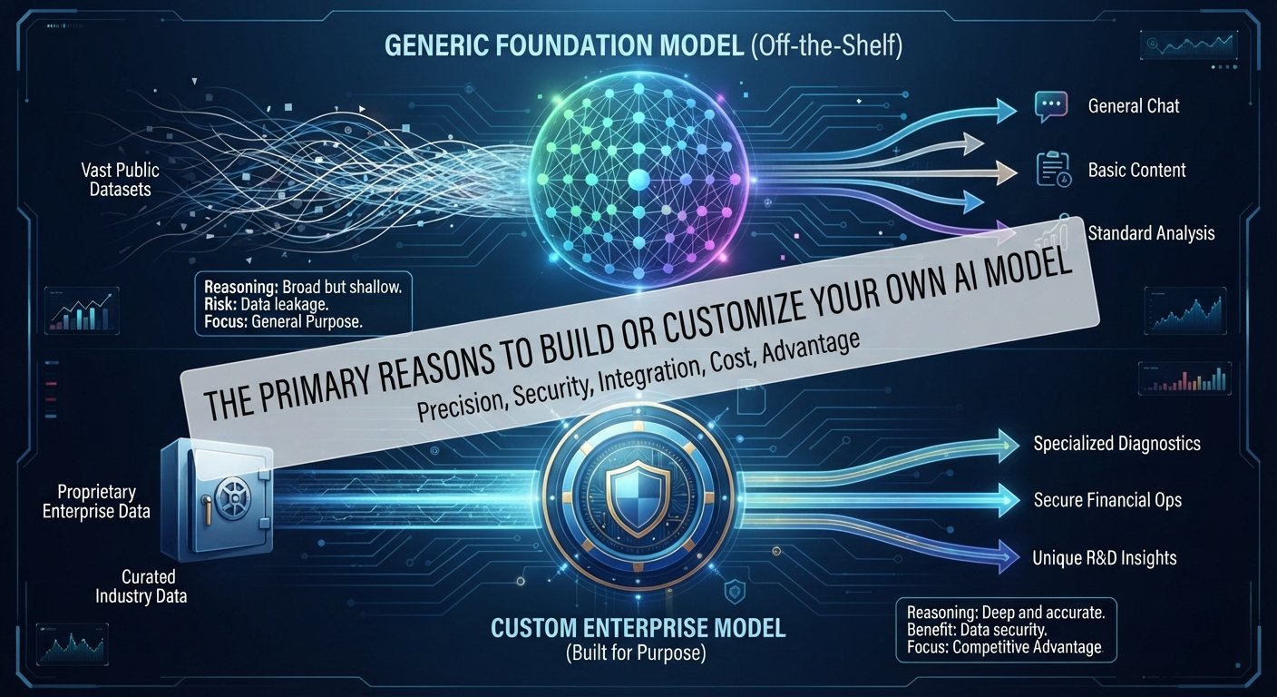 The Primary Reasons to Build or Customize Your Own AI Model 1 Build or customize your own AI model — key reasons